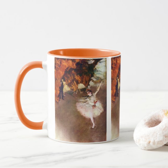 Caneca Prima Ballerina, Rosita Mauri por Edgar Degas (Com Donut)