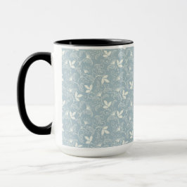 Caneca Primavera Flor Padrão Combo Floral