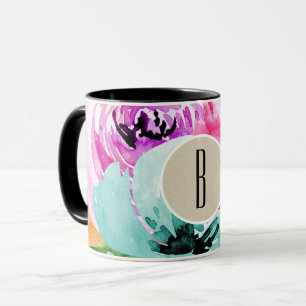 Caneca Primavera Floral Colorida Moderna Colorida