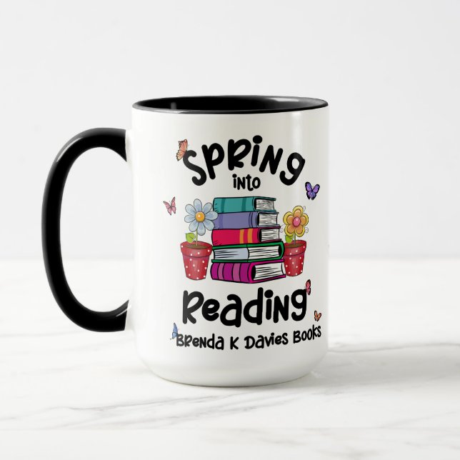 Caneca Primavera Para Ler Brenda K Davies Livros (Esquerda)