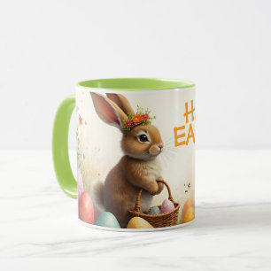 Caneca Primavera Saudações do Coelhinho da Páscoa