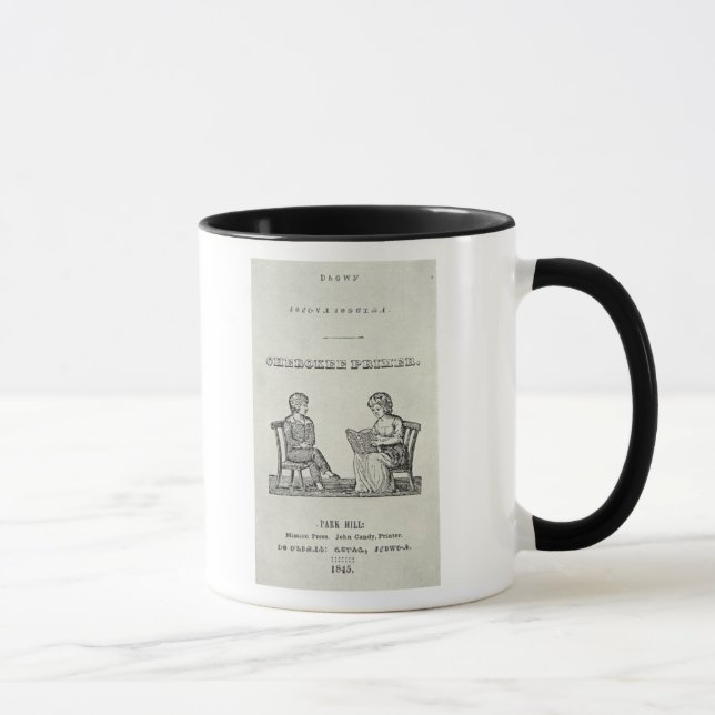 Caneca Primeira demão Cherokee, 1845 (gravura) (Direita)