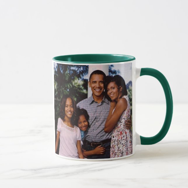 Caneca Primeira família do presidente Obama América (Direita)