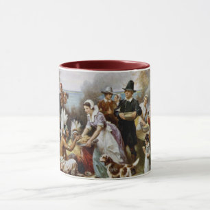 Caneca "Primeiro", Ação de Graças, Pintando Mug