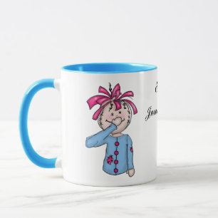 Caneca Primeiro desenho animado de boneca de pano persona