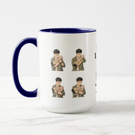 Caneca Primeiro Dia dos Pais Papai est 2026 Estilo Anime