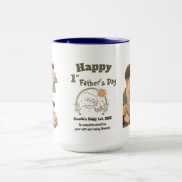 Caneca Primeiro Dia dos Pais Papai est 2026 Estilo Anime