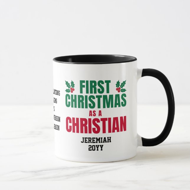 CANECA PRIMEIRO NATAL COMO UM NOVO CRISTÃO (Direita)