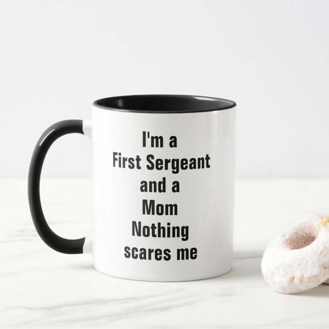 Caneca Primeiro Sargento Mãe (Com Donut)