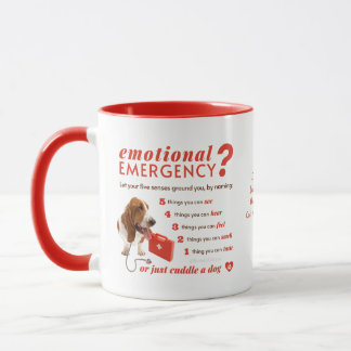 Caneca Primeiros Socorros Emocionais Personalizados - Cão
