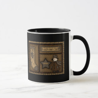 Caneca primitiva do boneco de neve de Cory do