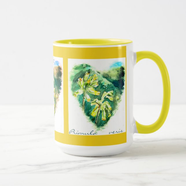 Caneca Primula veris Green Heart Cowslip (Direita)