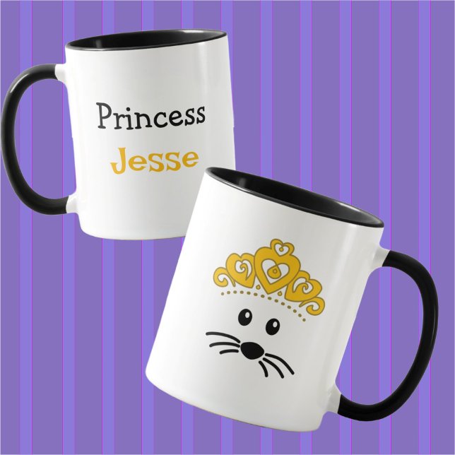 Caneca Princesa de Rato Personalizável (Criador carregado)