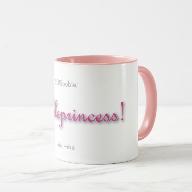 Caneca princesa do problema! (Frente Esquerda)