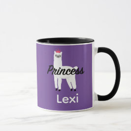 Caneca Princesa Lama Design - Combo Mug