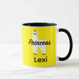 Caneca Princesa Lama Design - Combo Mug
