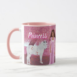 Caneca Princesa na Floresta Rosa | Fairytale | Whimsical