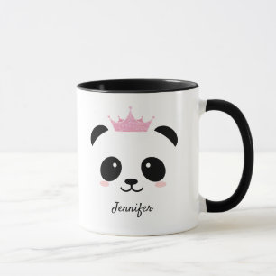 Caneca Princesa Panda bonita personalizada 