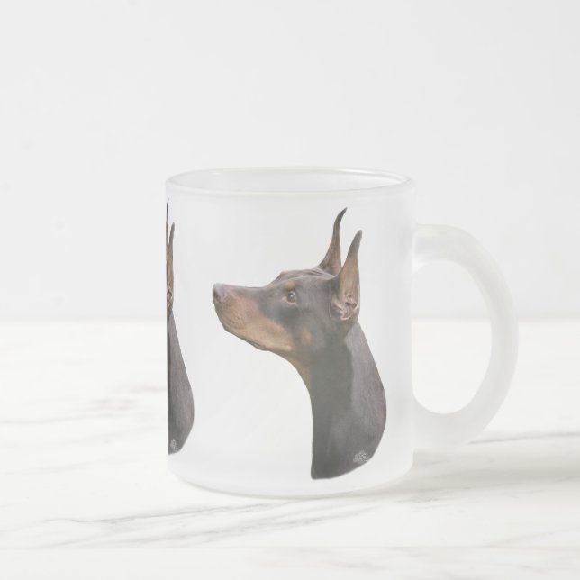 Caneca principal vermelha/marrom do pinscher do (Direita)