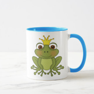Caneca Príncipe do sapo do conto de fadas com coroa