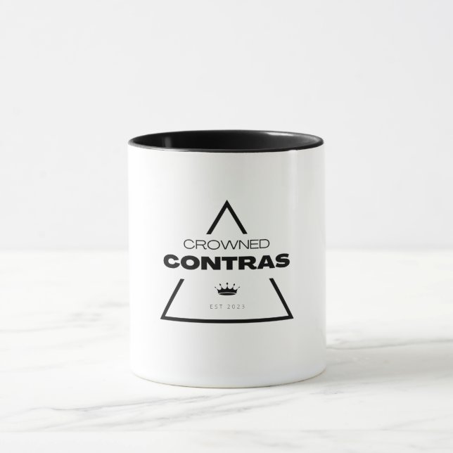 Caneca Prisma Geométrico Preto Branco - Contras (Centro)