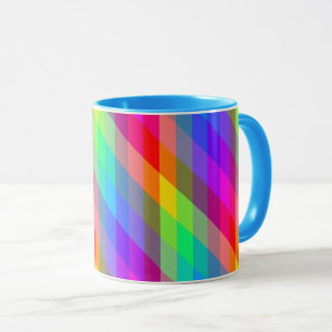 Caneca Prismas Espectrais Arco-íris Coloridos