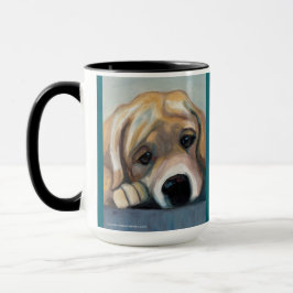 Caneca Problema com o Lab Pup In | Mug de dois tons, 15 o