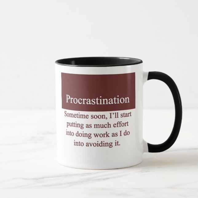 Caneca Procrastinação (Direita)