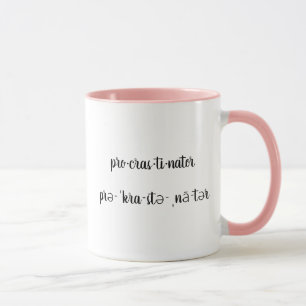 Caneca Procrastinador Moderno Personalizado e Engraçado