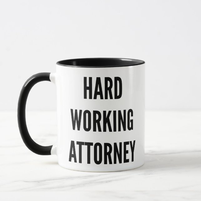 Caneca Procurador de Trabalho do duro (Esquerda)