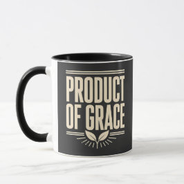 Caneca Produto da Graça do Design Cristão Baseado na Fé
