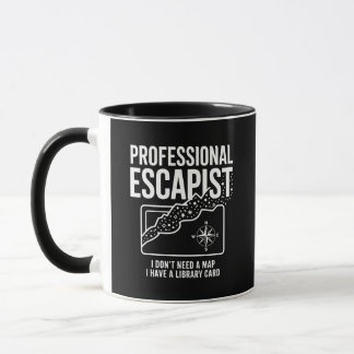 Caneca Professional Escapist Library Card Coffee Mug