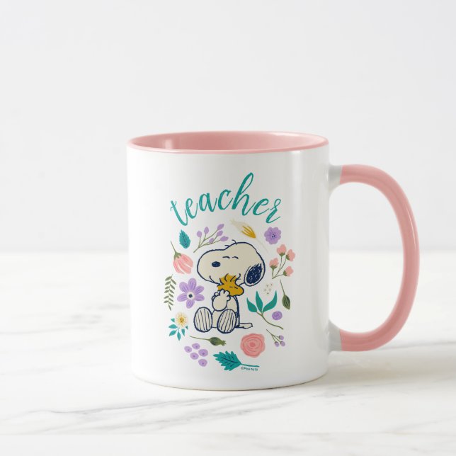 Caneca Professor Abraço de Flores Snoopy & Woodstock (Direita)