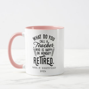 Caneca Professor Aposentado Diretor de Escola Aposentador