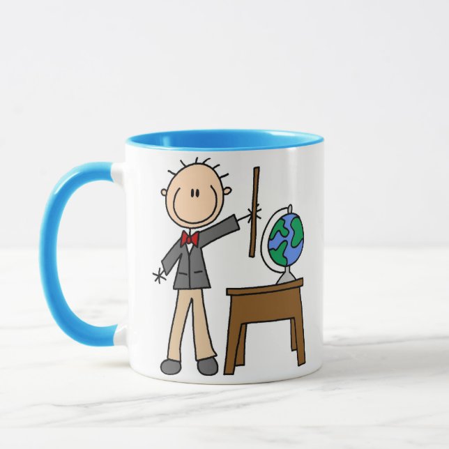 Caneca Professor Com Globo (Esquerda)