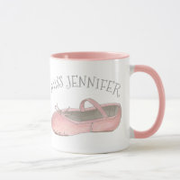 Professor de Calçado rosa personalizado Dance Stud