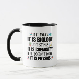 Caneca Professor de Ciências de Física Geek Engraçado Est