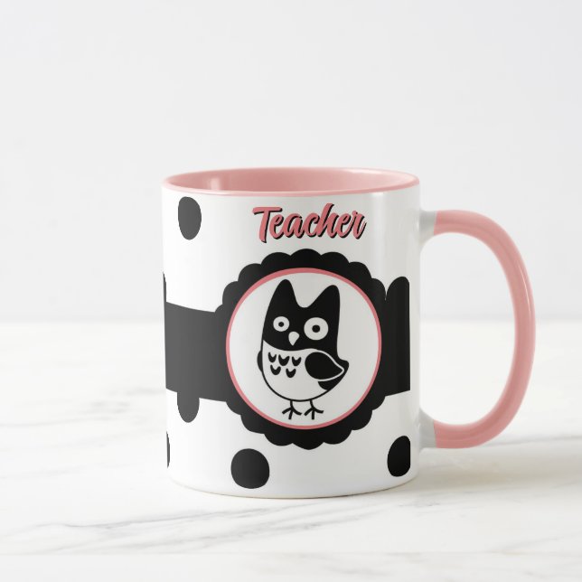 Caneca Professor de coruja personalizado Mug (Direita)