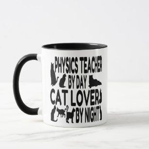 Caneca Professor de Física do Cat Lover
