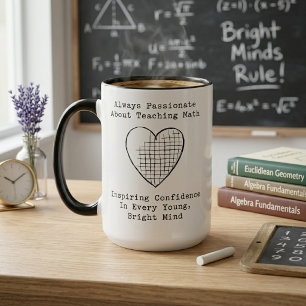 Caneca Professor de Matemática Apaixonado: Inspirando Men