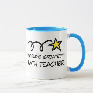 Caneca Professor de matemática do mundo o grande -