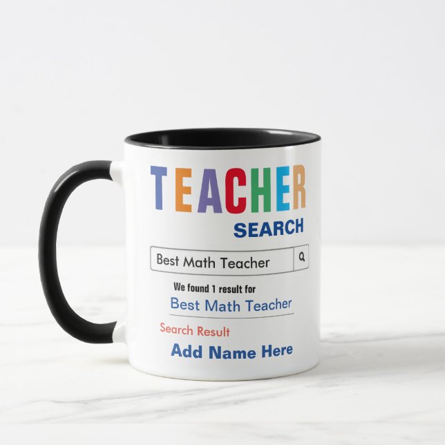 Caneca Professor de Matemática Gift Mug (Esquerda)