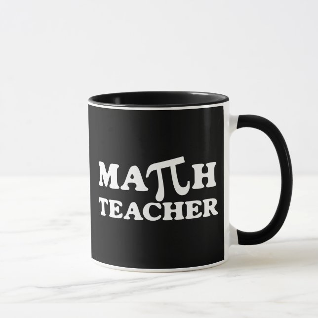 Caneca Professor de matemática PI (Direita)
