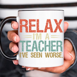 Caneca Professor Engraçado Retirement Retro Vintage Café