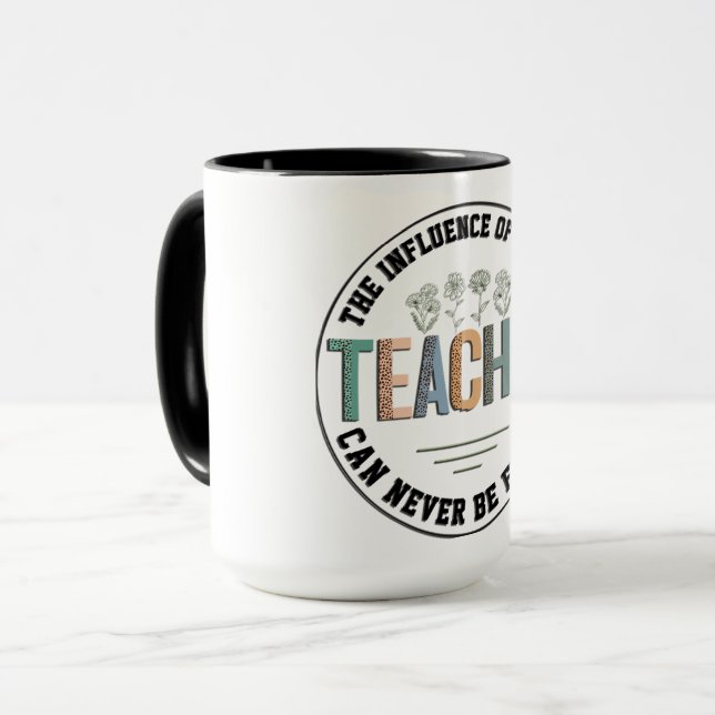 Caneca Professor Estilo Retro (Frente Esquerda)