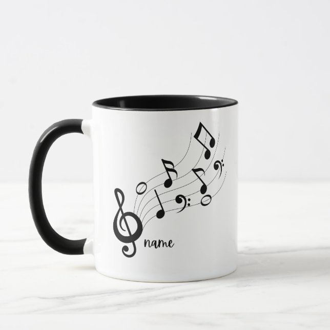 Caneca Professor/Estudante de Música Personalizada de Tex (Esquerda)