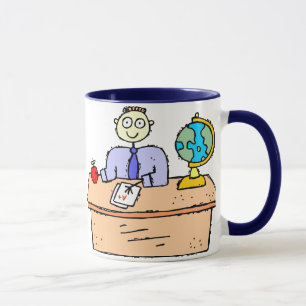 Caneca Professor trabalhando