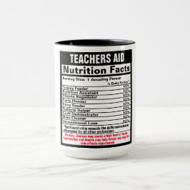 Caneca Professora Ajuda Engraçada Com Gift Mug