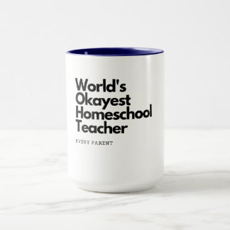 Caneca Professora da escola doméstica Okayest