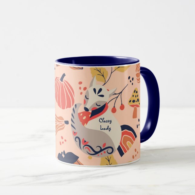 Caneca Professora do sexo feminino que se doa à CLASSY LA (Frente Esquerda)